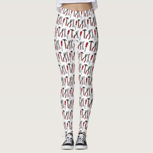 Leggings Illustration des outils de menuiserie (Devant)