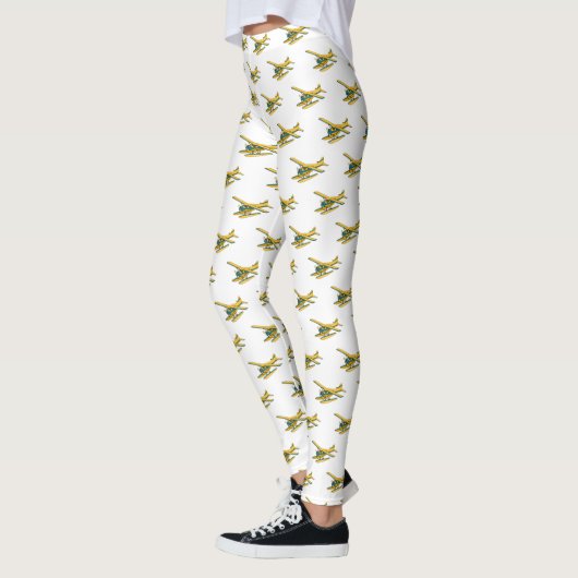 Leggings Illustration d'hydravion (Gauche)