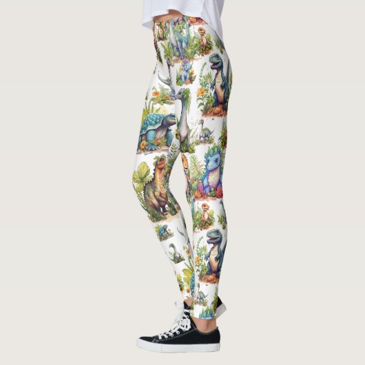 Leggings Illustration Dinosaure (Gauche)