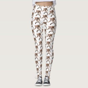 Leggings Illustration d'ocelot mignon