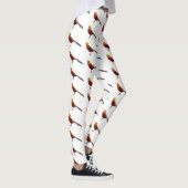 Leggings Illustration d'oiseau de faisan doré (Droite)