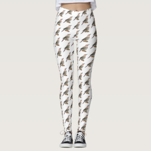 Leggings Illustration d'oiseau de scintillement du Nord