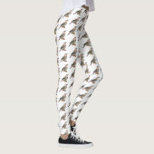 Leggings Illustration d'oiseau de scintillement du Nord (Droite)