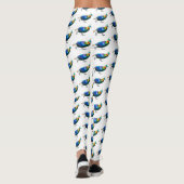 Leggings Illustration d'oiseau monal himalayen (Dos)
