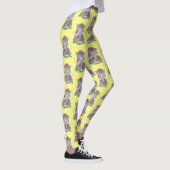 Leggings Illustration drôle de mammouth laineux (Droite)