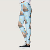 Leggings Illustration drôle de morse joyeux (Gauche)
