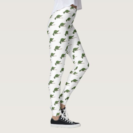 Leggings Illustration du caméléon de Jackson (Droite)