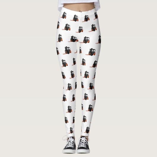 Leggings Illustration du chariot élévateur (Devant)
