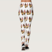 Leggings Illustration du cône de crème glacée (Dos)