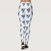 Leggings Illustration du dragon bleu des limaces de mer (Dos)