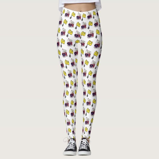 Leggings Illustration du mixer (Devant)