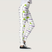 Leggings Illustration du panneau de grenouille verte mignon (Droite)