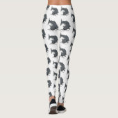 Leggings Illustration du poisson-chat mignon (Dos)