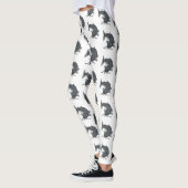 Leggings Illustration du poisson-chat mignon (Gauche)