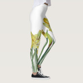 Leggings Illustration du portrait des jonquilles d'aquarell (Droite)