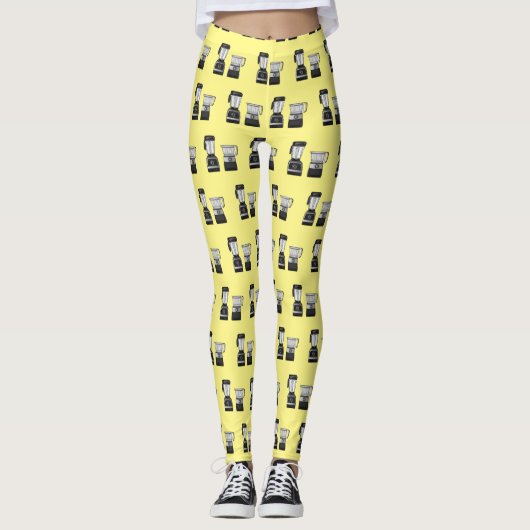 Leggings Illustration du processeur et du mixeur alimentair (Devant)