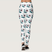 Leggings Illustration du tapis roulant et de la bande dessi (Dos)