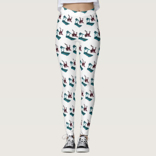 Leggings Illustration du tapis roulant et de la bande dessi