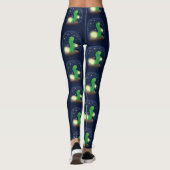 Leggings Illustration du ver vert mou (Dos)