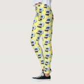 Leggings Illustration d'un campervan heureux (Gauche)
