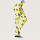 Leggings Illustration d'un chien hound afghan (Droite)
