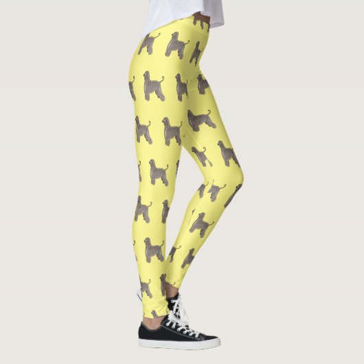 Leggings Illustration d'un chien hound afghan (Droite)