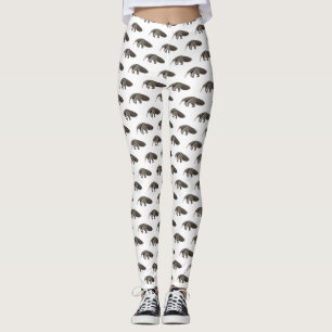 Leggings Illustration d'un dessin animé d'Anteater