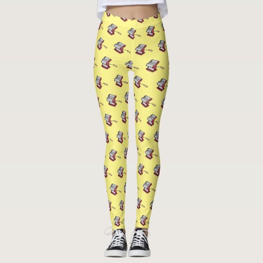 Leggings Illustration d'un fabricant de pâtes alimentaires (Devant)