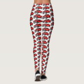 Leggings Illustration d'une camionnette rouge mou (Dos)