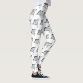 Leggings Illustration d'une caricature de poisson stingray (Droite)