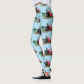 Leggings Illustration d'une locomotive à vapeur mûre (Gauche)