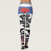 Leggings Illustration ethnique des Amérindiens (Dos)