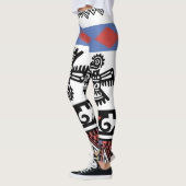 Leggings Illustration ethnique des Amérindiens (Gauche)