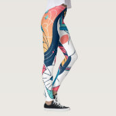 Leggings Illustration graphique de Cat Lady (Droite)