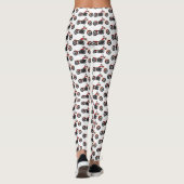 Leggings Illustration motocyclette de style hélicoïdal (Dos)