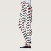 Leggings Illustration motocyclette de style hélicoïdal (Gauche)