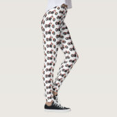 Leggings Illustration motocyclette de style hélicoïdal (Droite)
