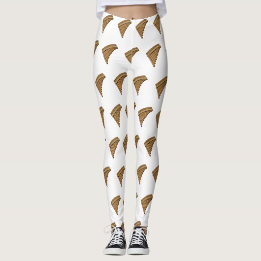 Leggings Illustration Pan flûte / panpipes (Devant)