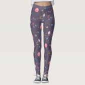 Leggings Illustration Supergirl volant vers le haut (Devant)