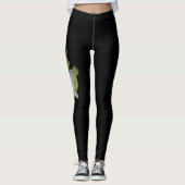 Leggings Illustration Zombie Effrayante Pour Halloween Sur  (Devant)