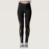 Leggings Illustrations De Chien De Berger Allemand Noir Et  (Devant)