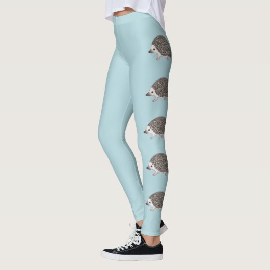 Leggings Illustrations de dessin animé de Hérisson de Pygmé (Gauche)