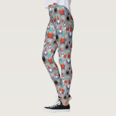 Leggings Illustrations de flocon de neige Gnome Motif de No (Gauche)