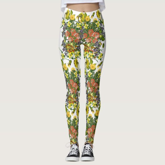 Leggings Illustrations florales (Devant)