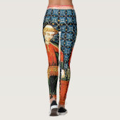 Leggings Illustrations médiévales des joueurs Hurdy Gurdy  (Dos)