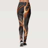Leggings Image Abstraite - 3D Fractal, art numérique, braun (Dos)