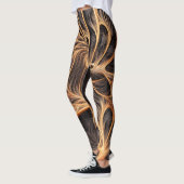 Leggings Image Abstraite - 3D Fractal, art numérique, braun (Gauche)