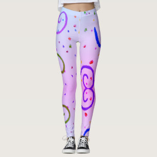 Leggings Image de dessin de plusieurs couleurs