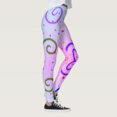 Leggings Image de dessin de plusieurs couleurs (Droite)