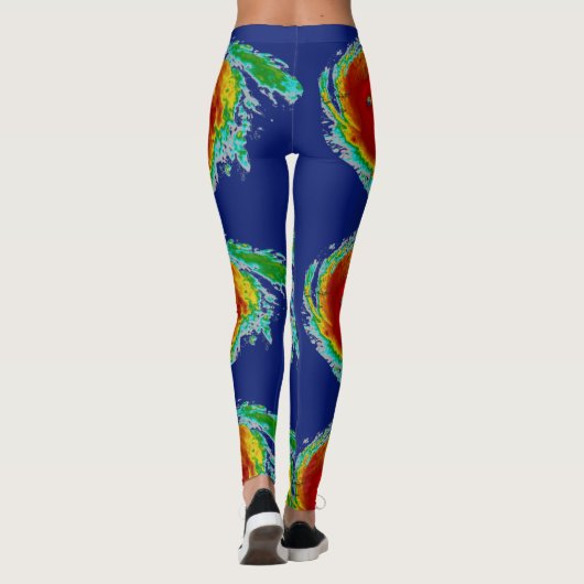 Leggings Image de radar d'ouragan Irma (Dos)